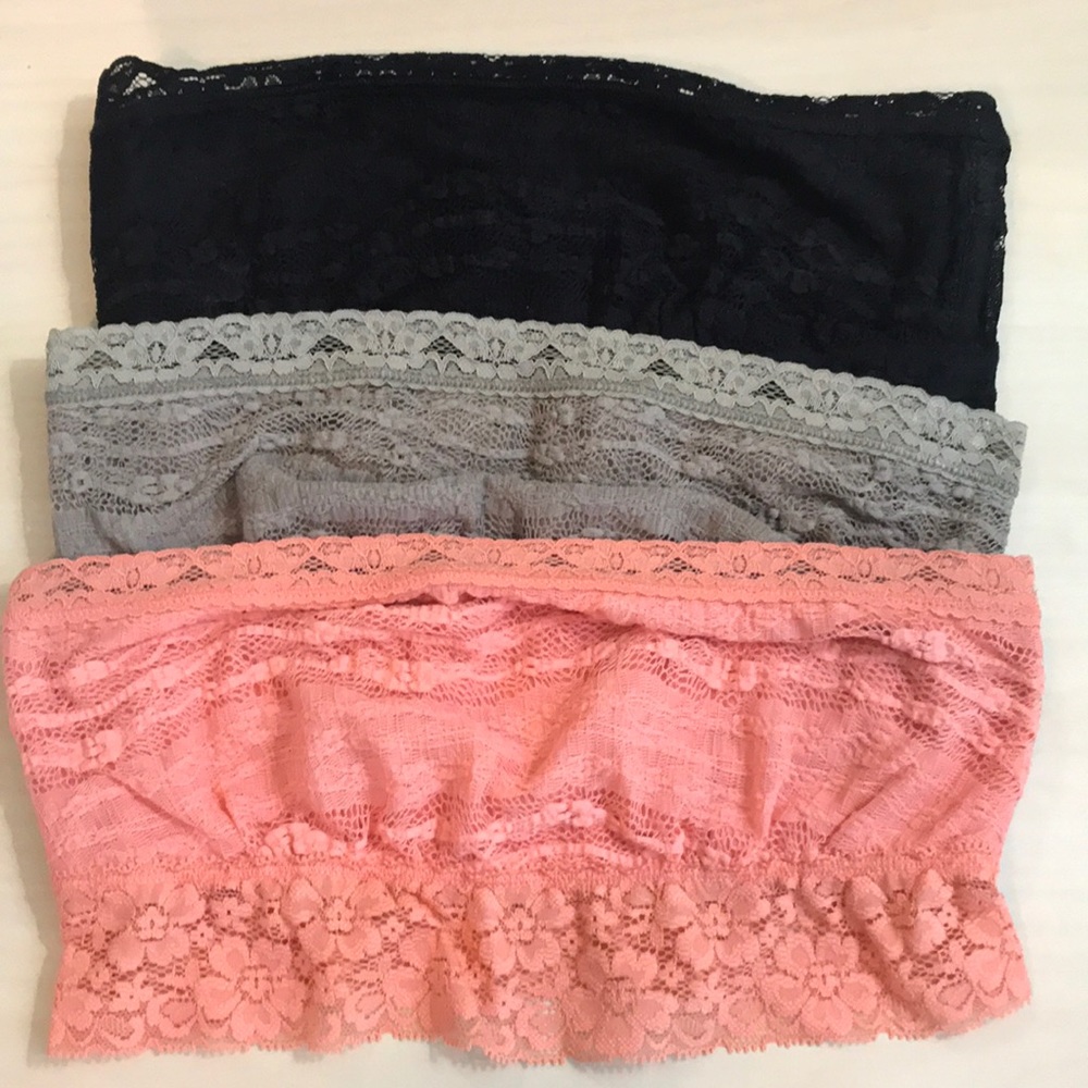 Free People Bandeau Bralettes (3 color bundle!)